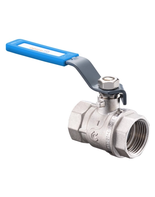 Zdjęcie: Zawór kulowy z niebieską rączką S30 W/W 1", PN30 pełen nikiel CALIDO