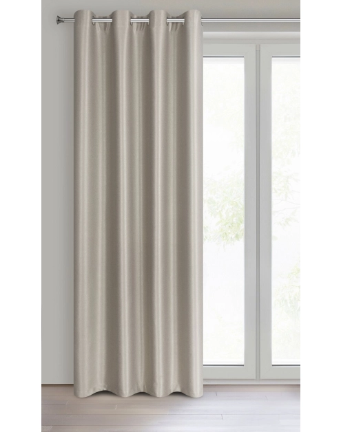 Zdjęcie: Zasłona gotowa Selina 140x250 cm ciemnobeżowy EUROFIRANY