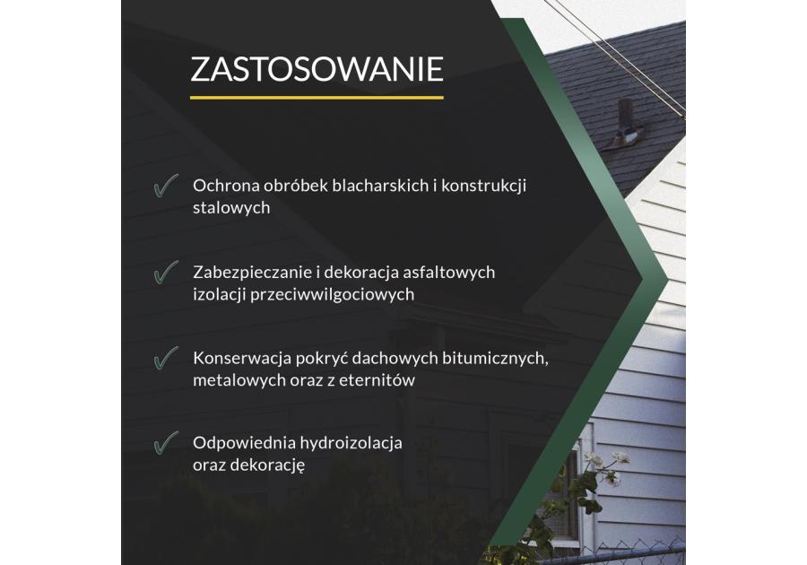 Zdjęcie: Powłoka asfaltowo-aluminiowa hydroizolacyjno-dekoracyjna Alubit 5 kg TYTAN PROFESSIONAL