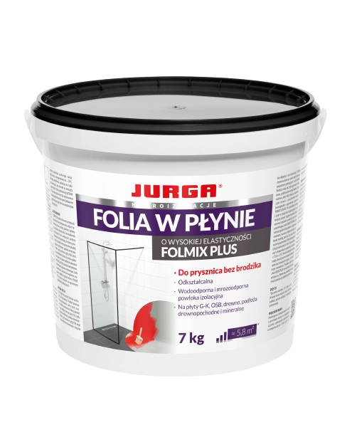 Zdjęcie: Folia w płynie na podłoża krytyczne Folmix Plus 7 kg JURGA