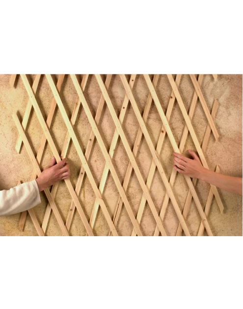Zdjęcie: Drewniana kratka Trelliwood 1 x 3 m, naturalny NORTENE