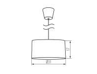 Zdjęcie: Oprawa sufitowa Afirro LAMP07 KINGBERRY