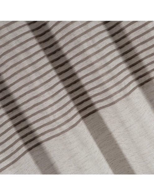 Zdjęcie: Zasłona Venezia 140x250 cm beżowa na przelotkach EUROFIRANY