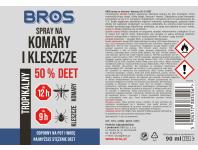 Zdjęcie: Spray na komary i kleszcze 90 ml BROS