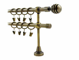 Karnisz Hefajstos Plus 16 mm - 160 cm modern złoto KARWEL