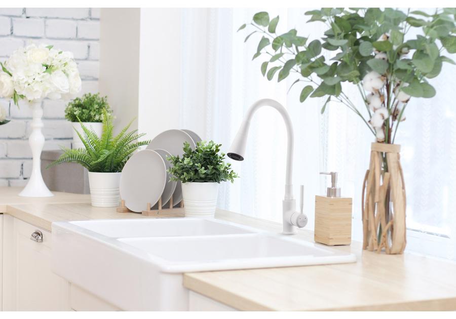 Zdjęcie: Bateria zlewozmywakowa Pogo Plus biała INVENA