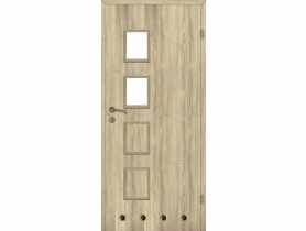 Drzwi wewnętrzne 80 cm lewe Alba dąb bielony 2/4 VOSTER