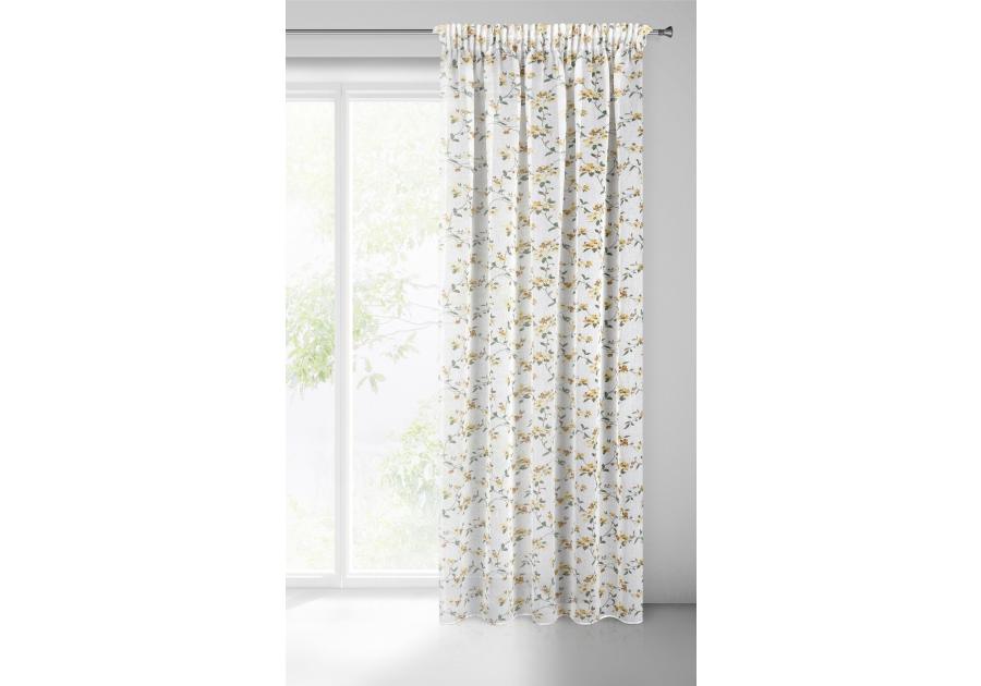 Zdjęcie: Zasłona gotowa Dina na taśmie 140x270 cm biały EUROFIRANY