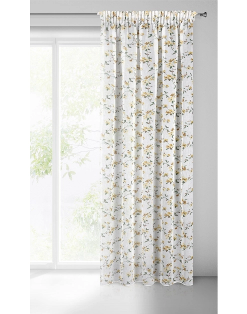 Zdjęcie: Zasłona gotowa Dina na taśmie 140x270 cm biały EUROFIRANY