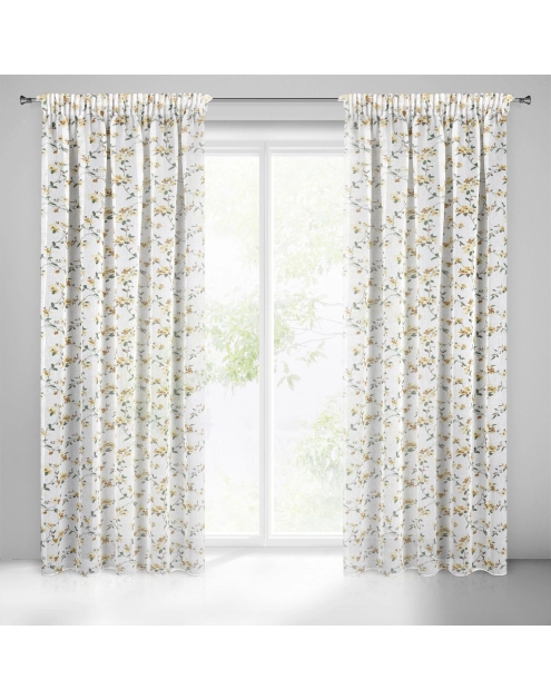 Zdjęcie: Zasłona gotowa Dina na taśmie 140x270 cm biały EUROFIRANY