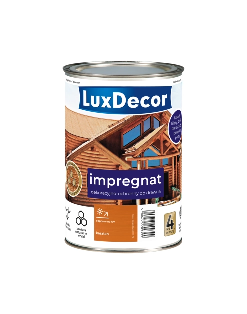 Zdjęcie: Impregnat do drewna 1 L kasztan LUXDECOR