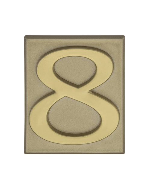 Zdjęcie: Cyfra 8 PCV samoprzylepna 4x4,7 cm oliwka DOMINO