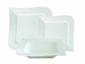 Komplet obiadowy Fala 18-elementowy AMBITION