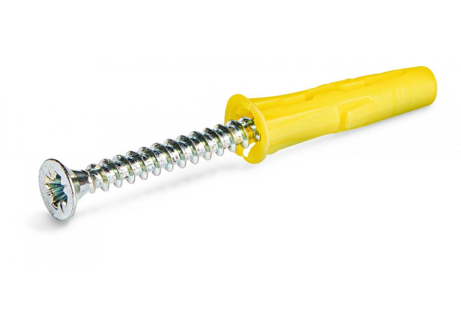 Zdjęcie: Zestaw kołków uniwersalnych UNO 5x24 mm 6x28 mm 8x32 mm z wkrętami i hakami 144 elementy RAWLPLUG