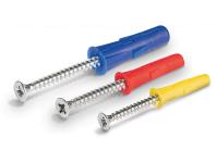 Zdjęcie: Zestaw kołków uniwersalnych UNO 5x24 mm 6x28 mm 8x32 mm z wkrętami i hakami 144 elementy RAWLPLUG