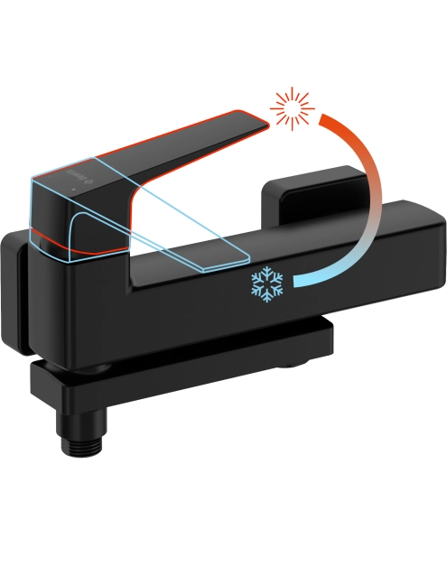 Zdjęcie: Bateria wannowa ścienna ze składaną wylewką DEANTE