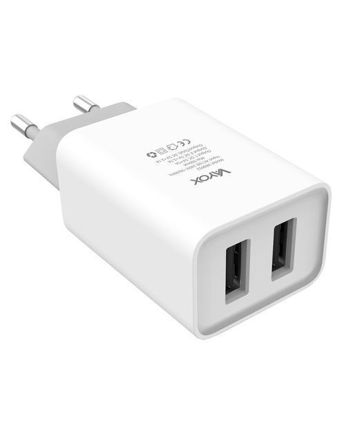 Zdjęcie: Ładowarka sieciowa 2x USB 2.1A VA0052 VAYOX