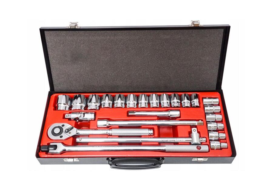 Zdjęcie: Zestaw kluczy nasadowych 24 -elementowy walizka VERKE PREMIUM