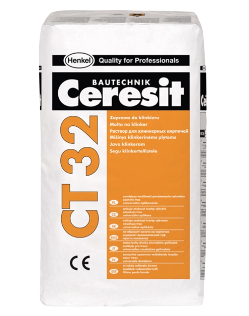 Zdjęcie: Zaprawa do klinkieru CT 32 ciemny brąz 25 kg CERESIT