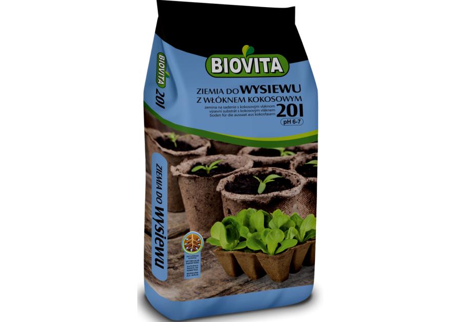 Zdjęcie: Ziemia do wysiewu z włóknem kokosowym 20 L BIOVITA