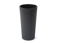 Zdjęcie: Donica Lilia 400 mm jumper recycled, antracyt LAMELA