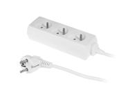 Zdjęcie: Przedłużacz stały z trzykrotnym gniazdem wtyczkowym PS-370/3,0 Eco biały PLASTROL