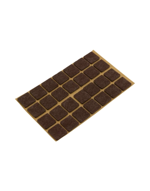 Zdjęcie: Podkładki filcowe samoprzylepne brąz 20x20 mm METRO