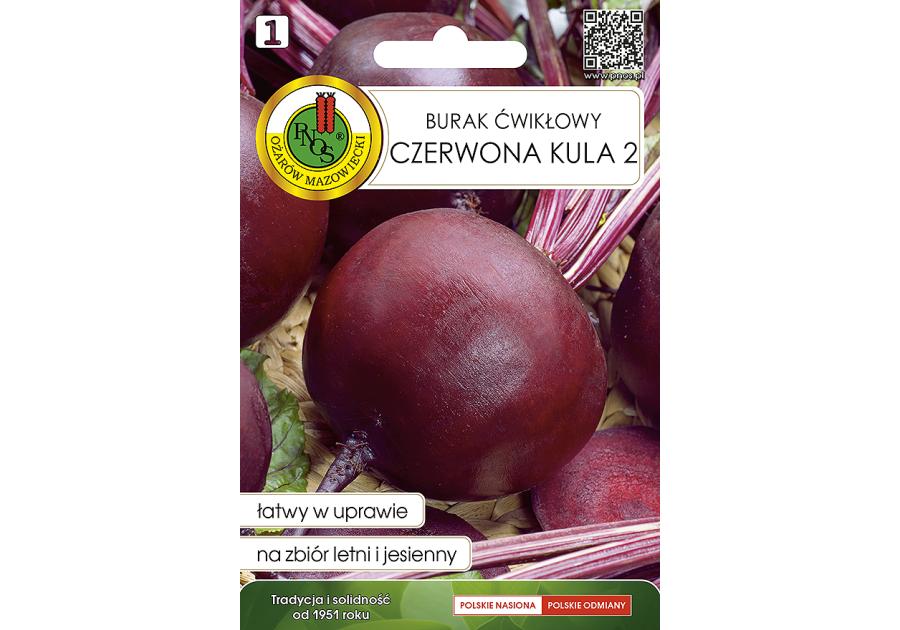 Zdjęcie: Burak ćwikłowy Czerwona Kula 2 - Czerwona Kula Rew 5 g PNOS