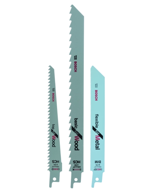 Zdjęcie: Zestaw brzeszczotów S S922EF, S644D, S1111K BOSCH