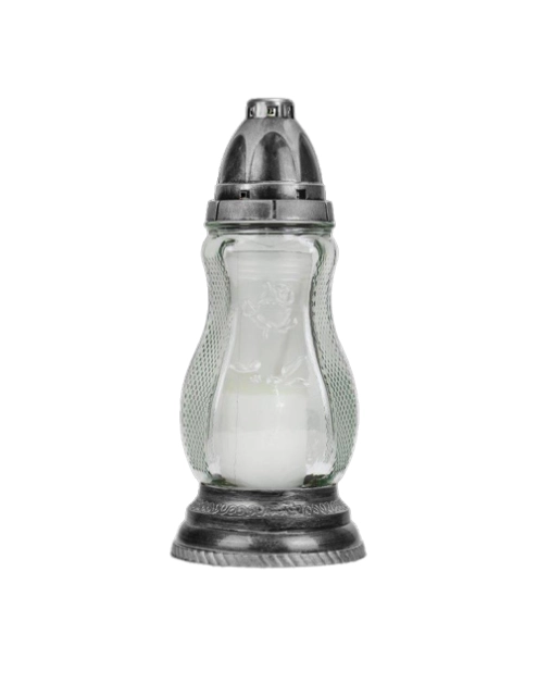 Zdjęcie: Znicz szklany Z 423 srebrny KERTI