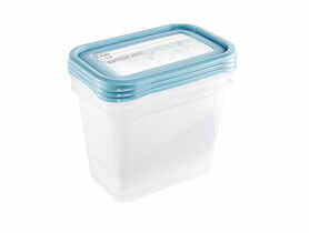 Zestaw 3 pojemników 3x1l z etykietą wielokrotnego zapisu MIA MAGIC ICE