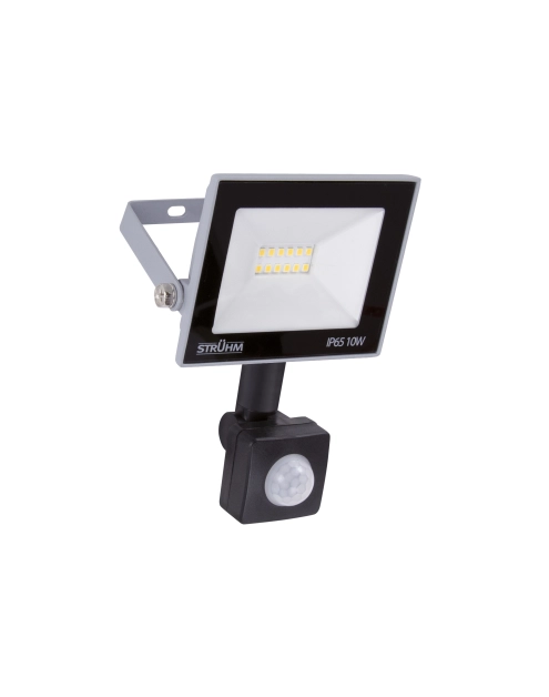 Zdjęcie: Naświetlacz SMD z czujnikiem ruchu Kroma Led S 10W kolor szary STRUHM