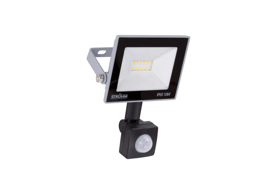 Zdjęcie: Naświetlacz SMD LED z czujnikiem ruchu Kroma LED S 10 W Grey NW kolor szary 10 W STRUHM