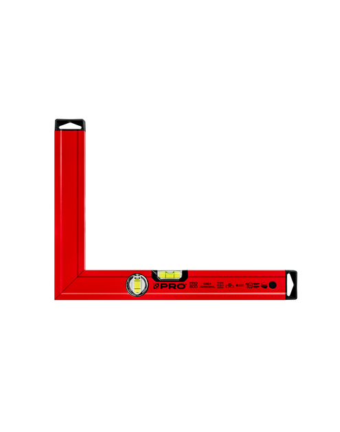 Zdjęcie: Kątownica czerwona wskaźnik pionu i poziomu  30x40 cm PRO