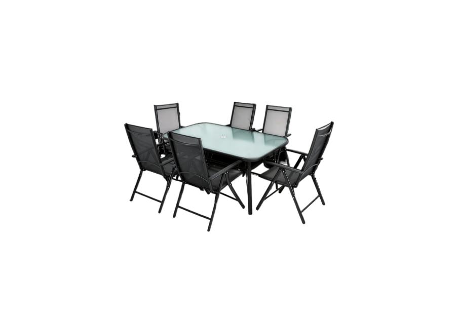 Zdjęcie: Zestaw mebli ogrodowych Max stól prostkątny 150x90 cm + 6 krzeseł OŁER