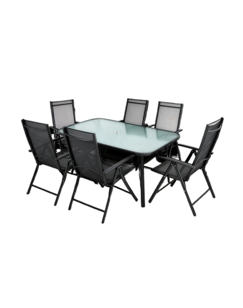 Zdjęcie: Zestaw mebli ogrodowych Max stól prostkątny 150x90 cm + 6 krzeseł OŁER
