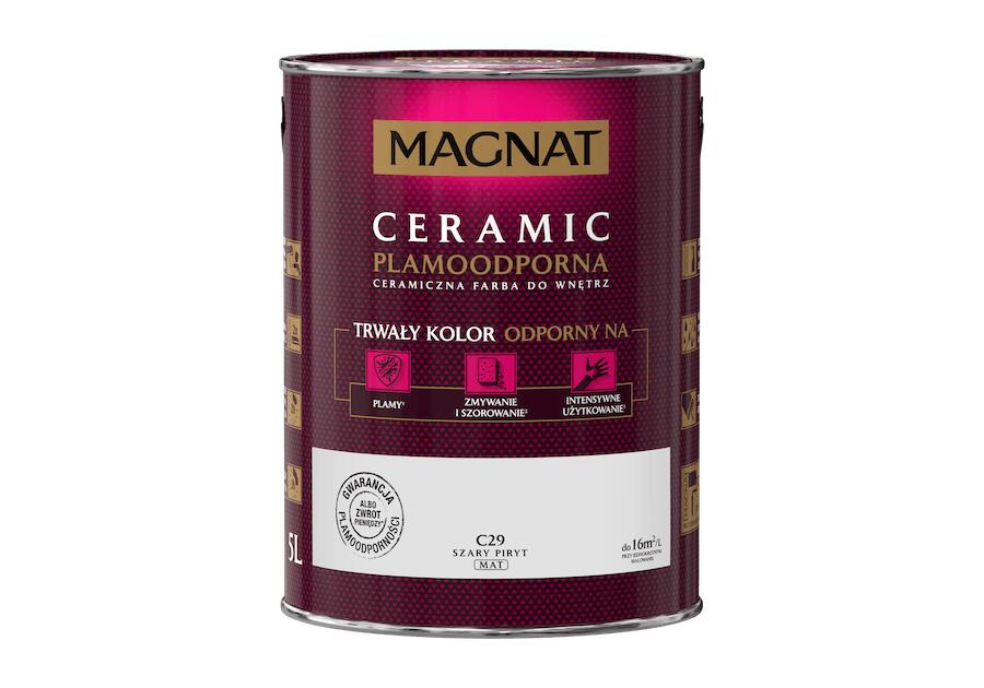 Zdjęcie: Farba ceramiczna 5 L szary piryt MAGNAT CERAMIC