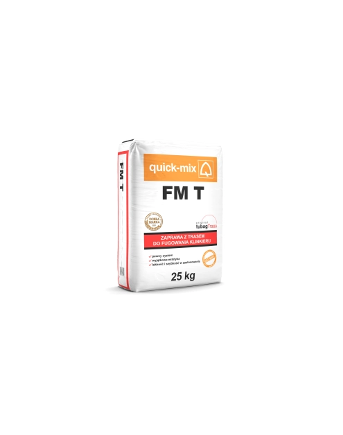 Zdjęcie: Zaprawa z trasem do fugowania klinkieru FM T grafit 25 kg QUICK-MIX