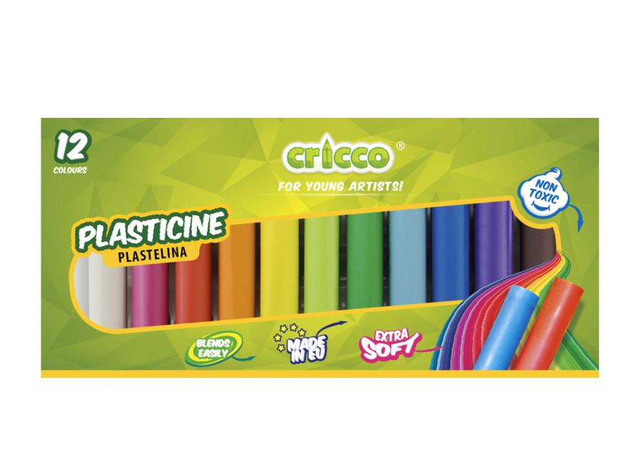 Zdjęcie: Plastelina Cricco 12 kolorów DMS