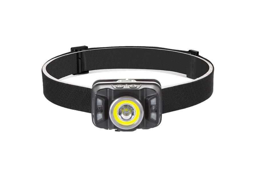 Zdjęcie: Latarka czołowa akumulatorowa z czujnikiem ruchu XTE 5W + COB 10 W VA0025 VAYOX