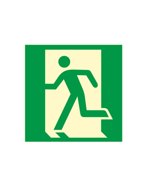 Zdjęcie: Oznaczenie "Drzwi ewakuacyjne w lewo" 15x15 cm METRO