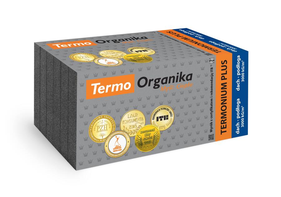 Zdjęcie: Styropian Termonium Plus dach-podłoga 10 cm Frez 1000x500x100 mm TERMO ORGANIKA