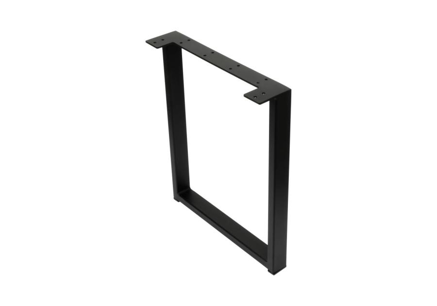 Zdjęcie: Noga meblowa industrialna typ Loft z wzmocnieniem 36x43 cm czarna struktura 40x20 METRO