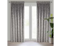 Zdjęcie: Zasłona gotowa Tulia na taśmie 135 x 270 cm stalowy EUROFIRANY