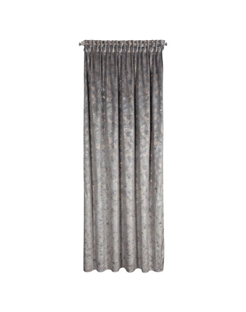 Zdjęcie: Zasłona gotowa Tulia na taśmie 135 x 270 cm stalowy EUROFIRANY