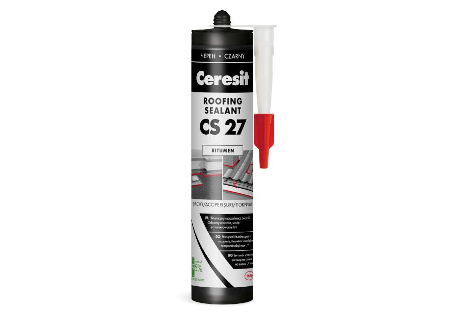 Zdjęcie: Uszczelniacz dekarski CS27 czarny 280 ml CERESIT