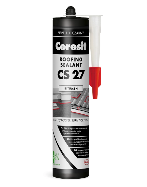 Zdjęcie: Uszczelniacz dekarski CS27 czarny 280 ml CERESIT