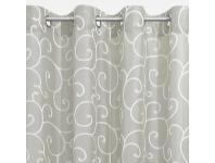 Zdjęcie: Zasłona Marisa 140x250 cm oliwkowa na przelotkach EUROFIRANY