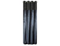 Zdjęcie: Zasłona Mady 140x250 cm granatowa na przelotkach EUROFIRANY