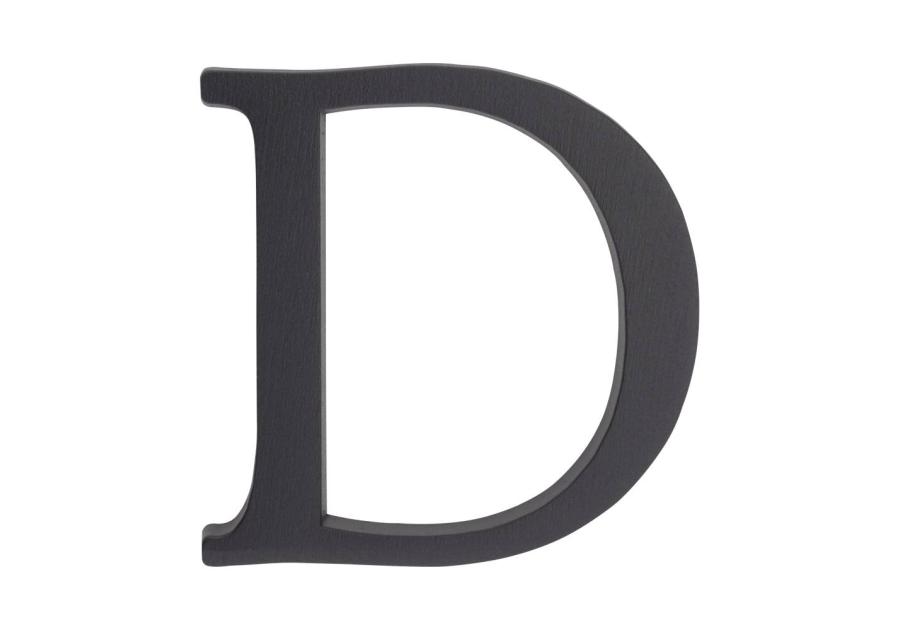 Zdjęcie: Litera aluminiowa "D" 105 mm grafit METRO